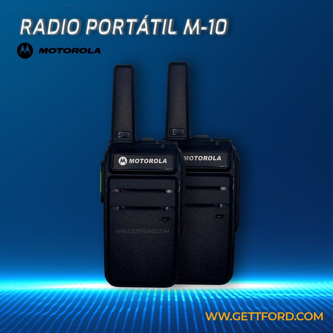 RADIO PORTÁTIL MOTOROLA M 30 2W 136 174MHz/ 400 470MHZ UHF O VHF