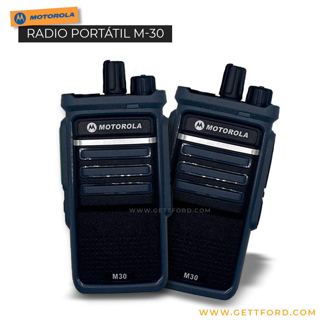 RADIO PORTÁTIL MOTOROLA M-30 2W 136-174MHz/ 400-470MHZ UHF o VHF